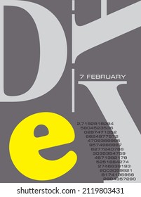 Poster for the february event - e-Day