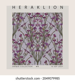 Poster with flowers "Cities of Europe"	