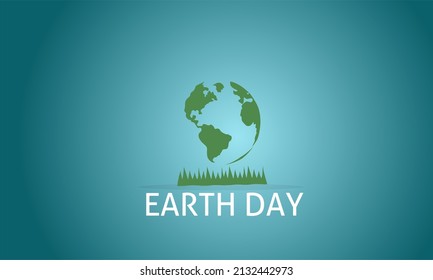 poster or flyer or banner or vector illustration Save the earth, protect our planet, environmental ecology, climate change, Earth Day 22 April.