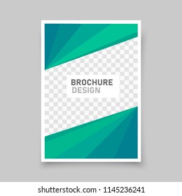 Poster Flyer Brochure Cover Design Layout Space For Photo Background, Vector Template In A4 Format.