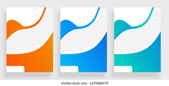 poster flyer brochure cover design layout space for photo background, vector illustration template in A4 size