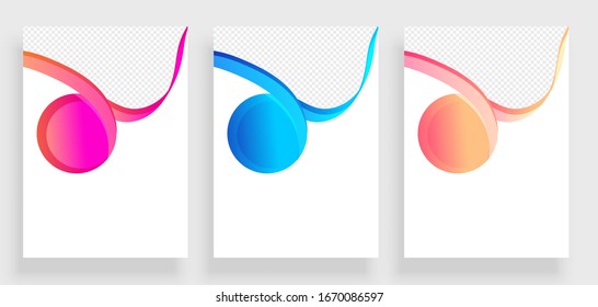 poster flyer brochure cover design layout space for photo background, vector illustration template in A4 size