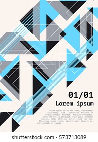 Poster, flyer, brochure, cover design template. Abstract modern background.