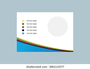 poster flyer brochure brochure cover layout design space for photo background, template vector illustration in A4 size