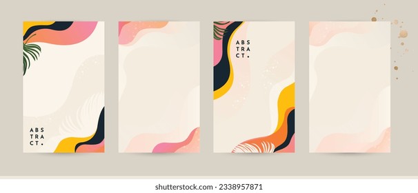 poster flyer brochure creative template with vivid colorful abstract line wave for summer ad magazine postcard card cover business design. vector illustration