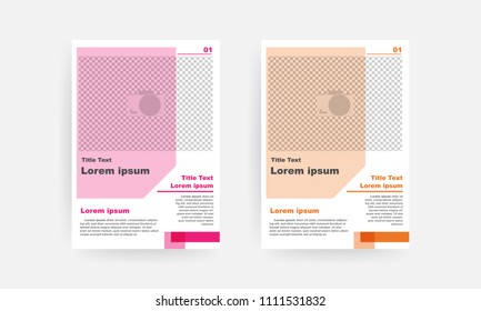 poster, flyer, brochure Design cover graphic have space for photo to background layout, template in A4 size in business.