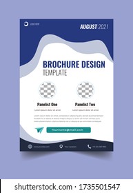 poster flyer brochure template design for event, modern flat design A4 size