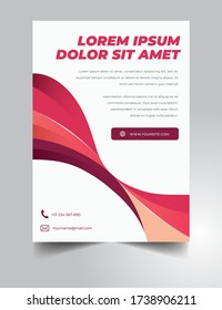 diseño de plantilla de folleto de volante de póster, diseño plano moderno tamaño A4