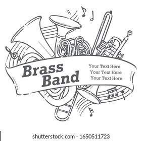 brass band  Brass band, Music notes art, Logo design