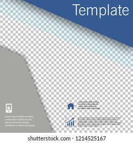 poster flyer pamphlet brochure cover design layout space for photo background, vector illustration template