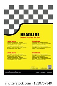 Poster flyer pamphlet brochure cover design layout space for photo background