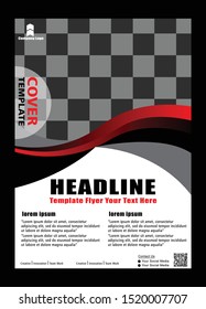 Poster flyer pamphlet brochure cover design layout space for photo background. Design template vector