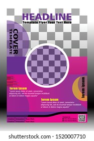 Poster flyer pamphlet brochure cover design layout space for photo background. Design template vector
