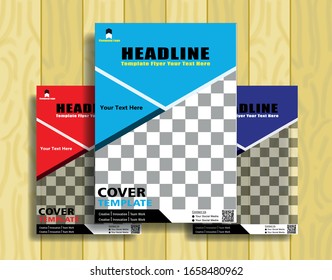 Poster flyer pamphlet brochure cover design layout space for photo background. Design template vector