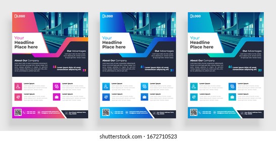 poster flyer pamphlet brochure cover design layout space for photo background, vector illustration template in A4 size