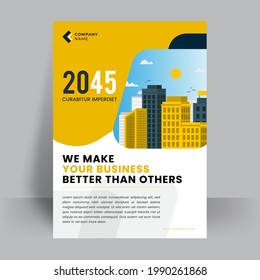 poster flyer pamphlet brochure cover design layout space for photo background, vector illustration template in A4 size
