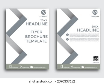 espacio de diseño de portada del folleto del folleto del cartel para el fondo de la foto, plantilla de vector en tamaño A4