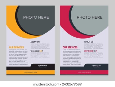 Poster flyer pamphlet brochure cover design layout space for photo background, vector illustration template in A4 size