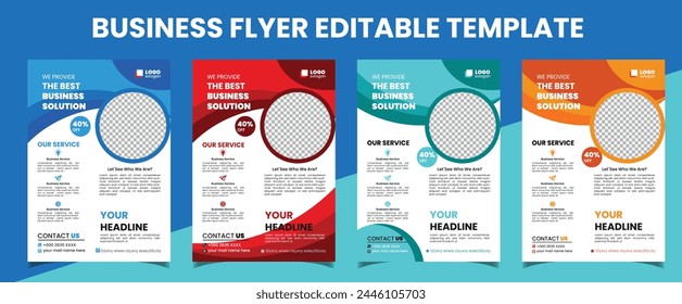 poster flyer pamphlet brochure cover design layout space for photo background, vector illustration template in A4 size