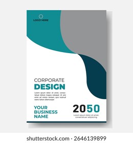 Folheto de panfleto de folheto de folheto de capa espaço de layout de design para plano de fundo da foto, modelo de ilustração vetorial em tamanho A4	