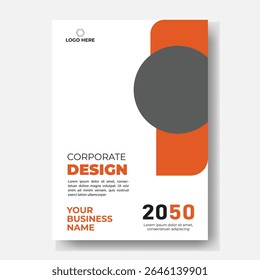 Folheto de panfleto de folheto de folheto de capa espaço de layout de design para plano de fundo da foto, modelo de ilustração vetorial em tamanho A4	