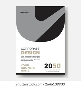 Folheto de panfleto de folheto de folheto de capa espaço de layout de design para plano de fundo da foto, modelo de ilustração vetorial em tamanho A4	