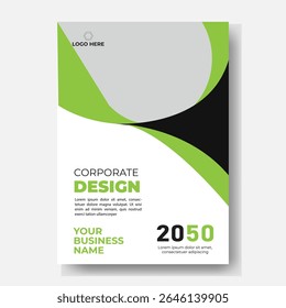 Folheto de panfleto de folheto de folheto de capa espaço de layout de design para plano de fundo da foto, modelo de ilustração vetorial em tamanho A4	