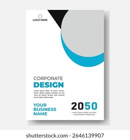 Folheto de panfleto de folheto de folheto de capa espaço de layout de design para plano de fundo da foto, modelo de ilustração vetorial em tamanho A4	