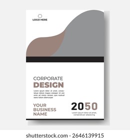 Folheto de panfleto de folheto de folheto de capa espaço de layout de design para plano de fundo da foto, modelo de ilustração vetorial em tamanho A4	