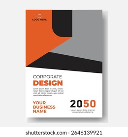 Folheto de panfleto de folheto de folheto de capa espaço de layout de design para plano de fundo da foto, modelo de ilustração vetorial em tamanho A4	