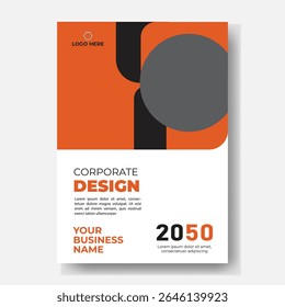 Folheto de panfleto de folheto de folheto de capa espaço de layout de design para plano de fundo da foto, modelo de ilustração vetorial em tamanho A4	