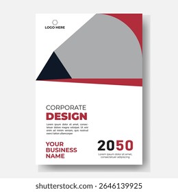 Folheto de panfleto de folheto de folheto de capa espaço de layout de design para plano de fundo da foto, modelo de ilustração vetorial em tamanho A4	