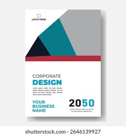 Folheto de panfleto de folheto de folheto de capa espaço de layout de design para plano de fundo da foto, modelo de ilustração vetorial em tamanho A4	