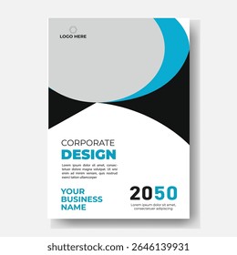 Folheto de panfleto de folheto de folheto de capa espaço de layout de design para plano de fundo da foto, modelo de ilustração vetorial em tamanho A4	