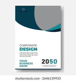 Folheto de panfleto de folheto de folheto de capa espaço de layout de design para plano de fundo da foto, modelo de ilustração vetorial em tamanho A4	