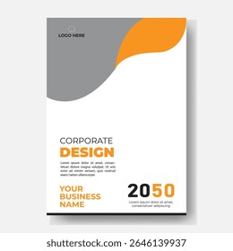 Folheto de panfleto de folheto de folheto de capa espaço de layout de design para plano de fundo da foto, modelo de ilustração vetorial em tamanho A4	