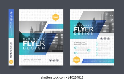 Poster Flyer Pamphlet Brochure Cover Design Layout Space For Photo Background, Vector Template In A4 Size