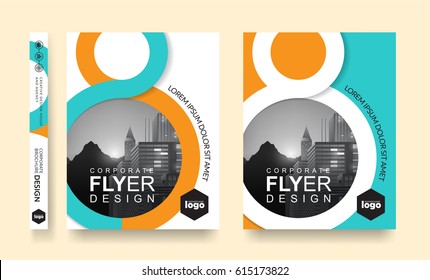 poster flyer pamphlet brochure cover design layout space for photo background, vector template in A4 size