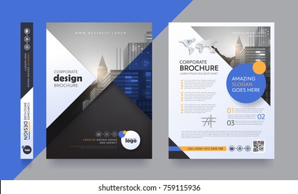 poster flyer pamphlet brochure cover design layout space for photo background, vector template in A4 size