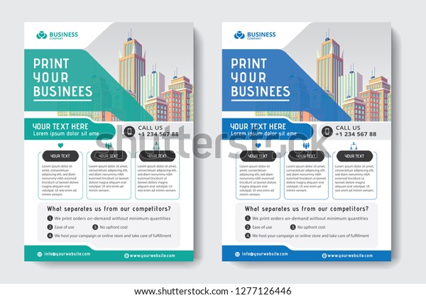 poster flyer\
pamphlet brochure cover design layout background, two colors\
scheme, vector template in A4 size -\
Vector