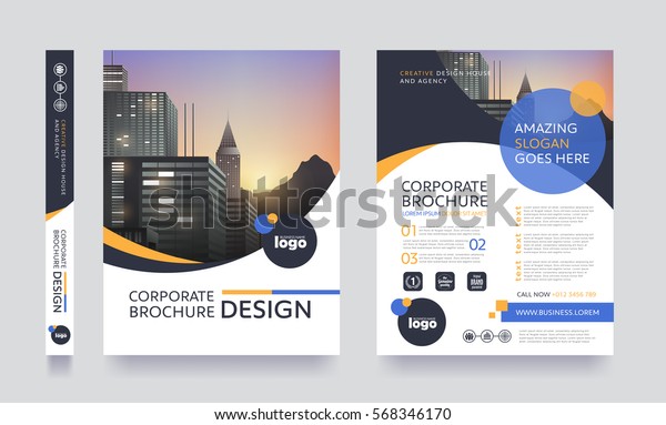 poster flyer pamphlet brochure cover design layout\
space for photo background, vector illustration template in A4\
size