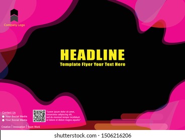 Poster flyer pamphlet brochure elegant - design template vector