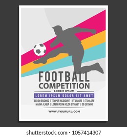 Poster Football Competition and Bright Theme Color