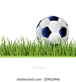 poster with football print and green background