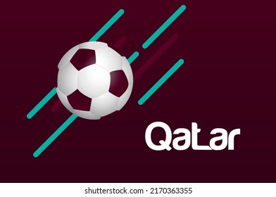Poster for the football tournament. Vector graphics.
