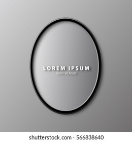 Poster Frame with Clean Minimal Style Background