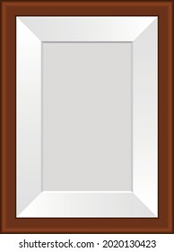 poster frame simulation, minimalist style, 3D rendering, 3D illustration.