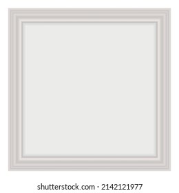 Marco del afiche. Borde cuadrado para foto o pintura. Burla realista