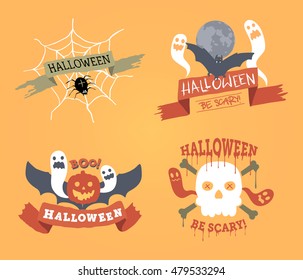 Poster full of halloween images