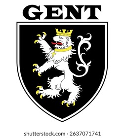 Poster Gent (Belgium). Vector illustration